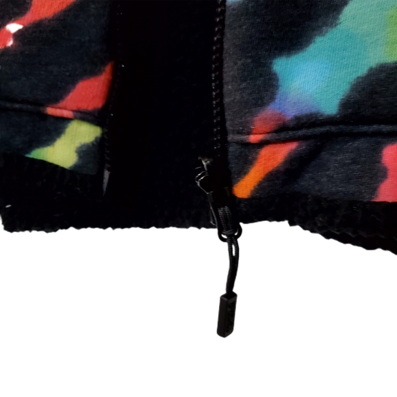 Victoria's Secret PINK Zebra Black Ombre Rainbow Tie Dye Sherpa Set - Picture 4 of 15